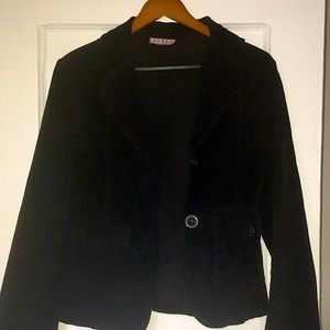 98% cotton black blazer
